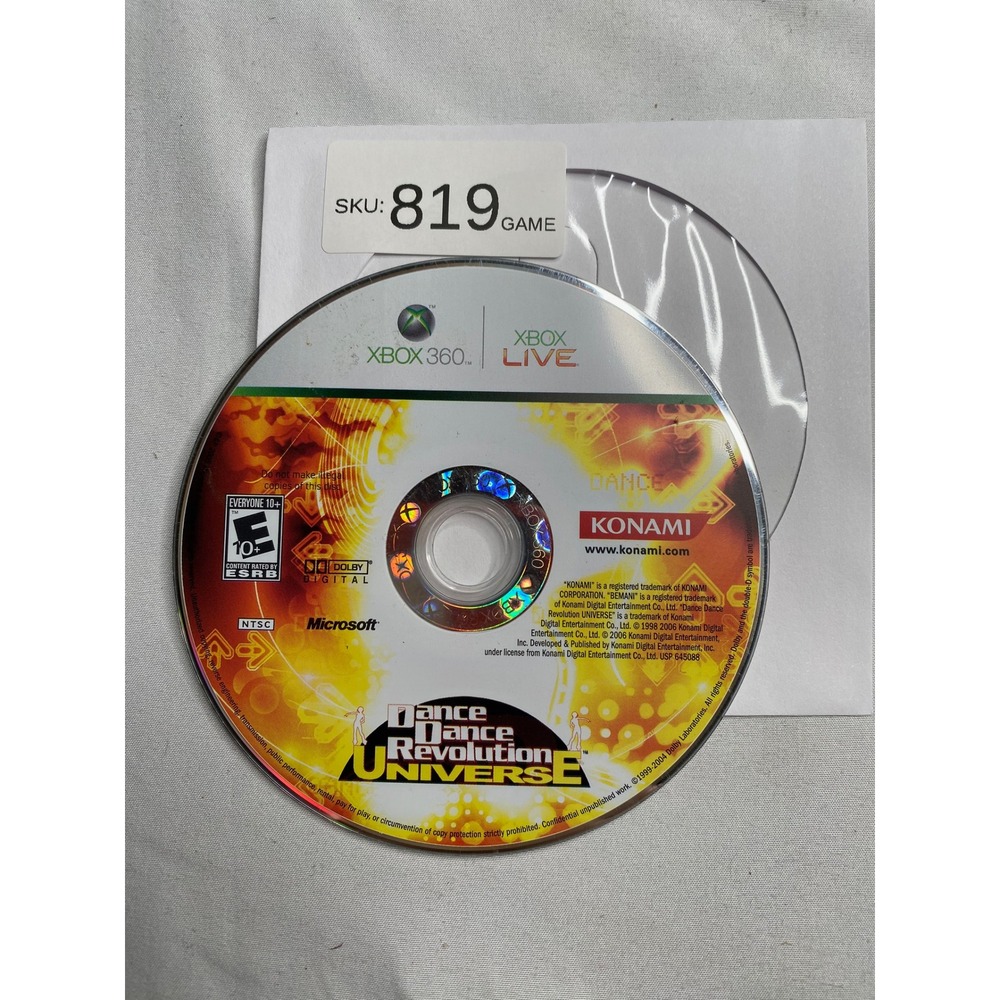 Dance Dance Revolution Universe Microsoft Xbox 360